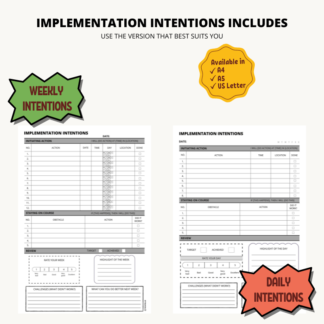 Implementation Intentions