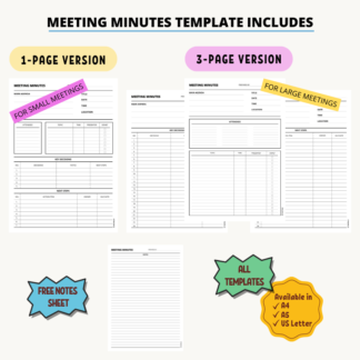 Meeting Minutes Template