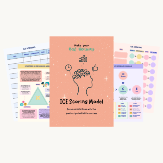 ICE Scoring model is especially valuable for early-stage companies and growth teams as it offers a systematic and structured approach to prioritize growth experiments and initiatives. It addresses the risk associated with each initiative by ensuring that projects with higher certainty of success are given due consideration.