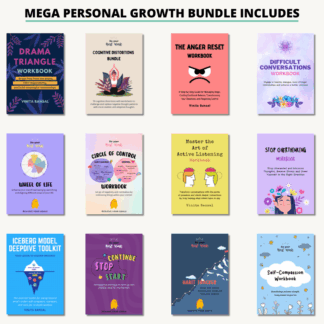 Unlock your full potential with the Mega Personal Growth Bundle – a powerful collection of digital downloads designed to support every step of your personal development journey. Whether you're working through tough emotions, trying to build healthier habits, or simply looking for more clarity and calm, this bundle gives you the structure, insight, and encouragement you need to grow from the inside out.