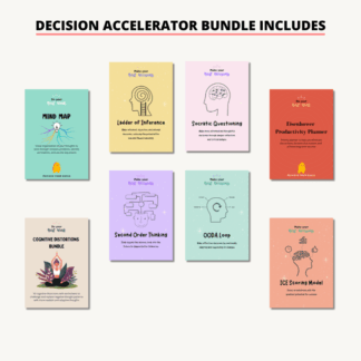 Make better decisions in work and life with this powerhouse bundle of thought tools, mental models and productivity frameworks. Whether you're stuck overthinking, navigating complex challenges or just want a clearer mind, this collection gives you the strategies to break mental blocks, think critically and act decisively.